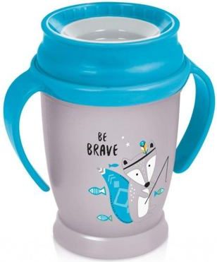 LOVI Hrníček 360 JUNIOR INDIAN SUMMER Boy 250ml 12m+ - obrázek 1
