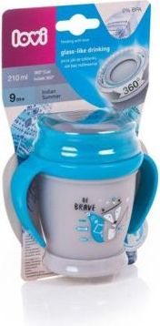 LOVI Hrníček 360 MINI INDIAN SUMMER Boy 210ml 9m+ - obrázek 2