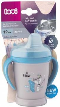 LOVI Hrníček nevylévací INDIAN SUMMER Boy 250ml 12m+ - obrázek 2