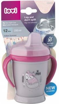 LOVI Hrníček nevylévací INDIAN SUMMER Girl 250ml 12m+ - obrázek 2