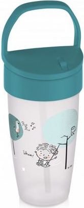 LOVI Hrníček se slámkou LOVELY ACTIVE 350 ml kluk - obrázek 1