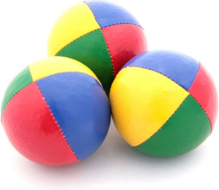 Sada žonglovacích míčků Thud 65mm, vícebarevná - obrázek 1