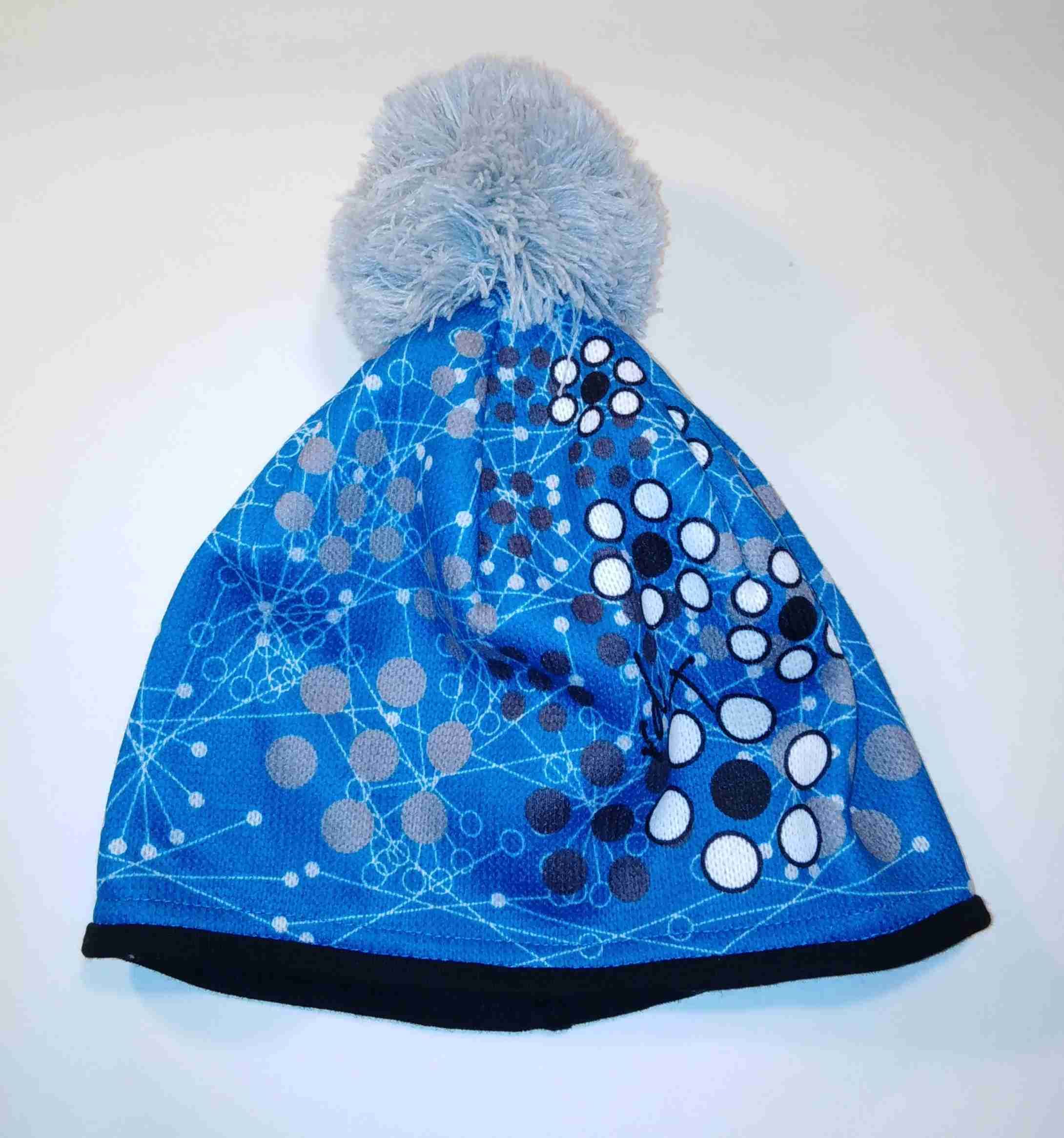 RDX zimní pletená čepice Merino 3791 modrá velikost: 5 - obrázek 1