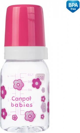 Kojenecká láhev Canpol babies 120ml růžová - obrázek 1