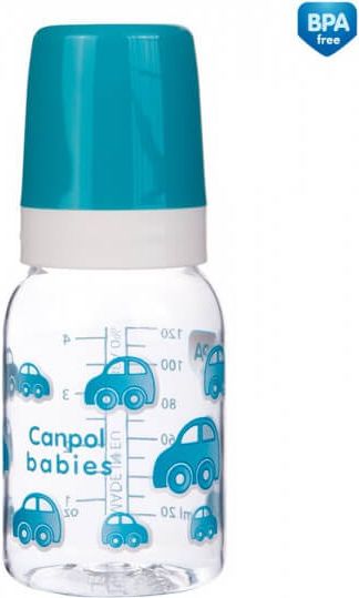 Kojenecká láhev Canpol babies 120ml modrá - obrázek 1