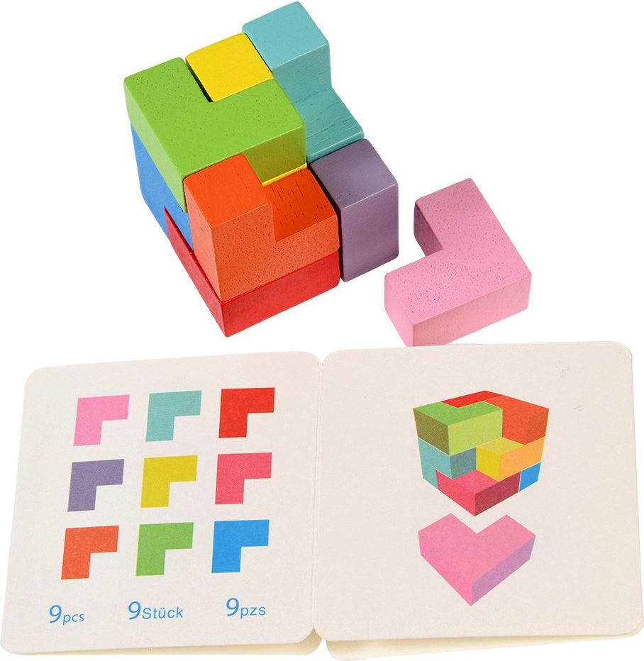 Rex London Dřevěné 3D puzzle v plechové krabičce - obrázek 3