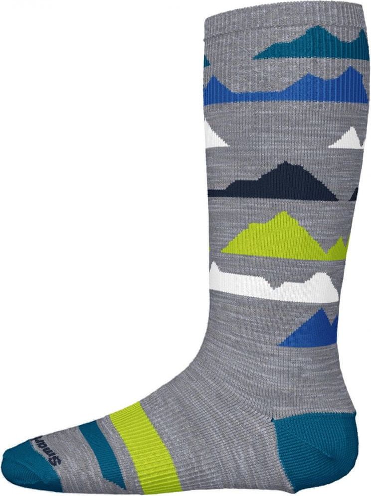 SmartWool dětské ponožky K Wintersport Mountain light gray XS šedá - obrázek 1