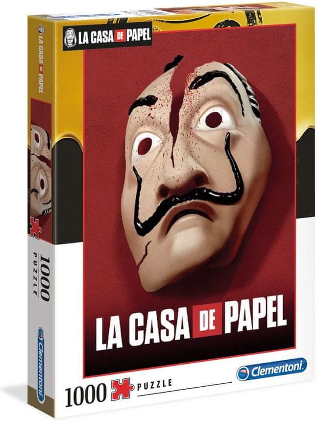 Grooters Puzzle La Casa de Papel - Mask, 1000 ks - obrázek 1