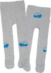 Punčocháče dětské bavlna - CROCODILES šedé s modrou - vel.92-98 - obrázek 1