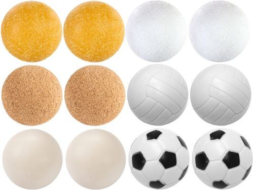 Exkluzivní sada 12 míčků ke stolnímu fotbálku - různé materiály, 35 mm M09546 - obrázek 1