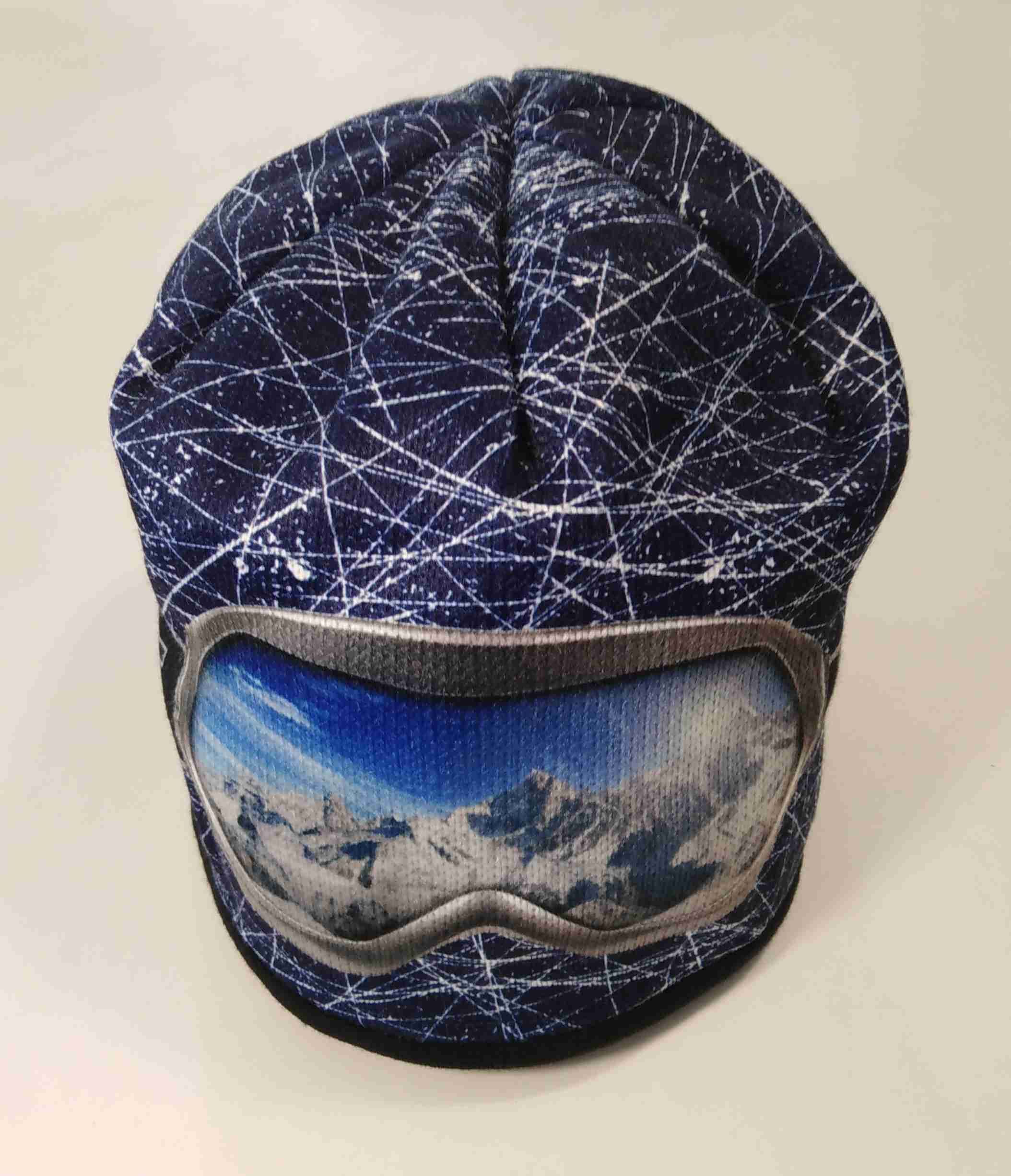 RDX zimní pletená čepice Merino 3560 brýle tm.modrá velikost: 6 - obrázek 1