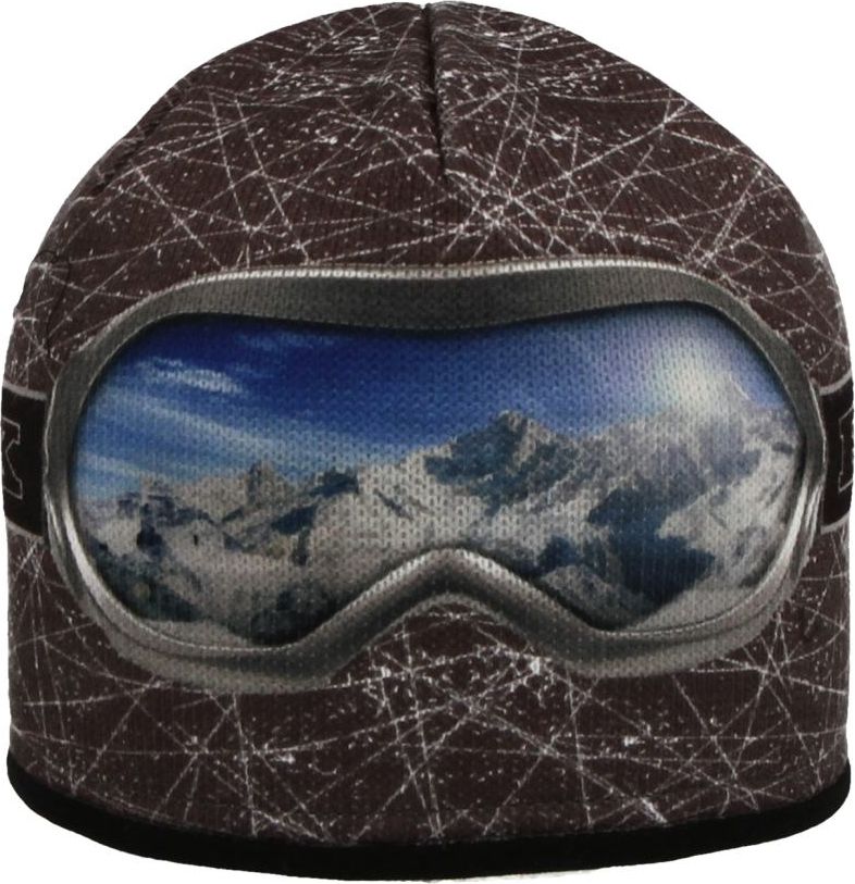 RDX zimní pletená čepice Merino 3560 brýle šedá velikost: 6 - obrázek 1