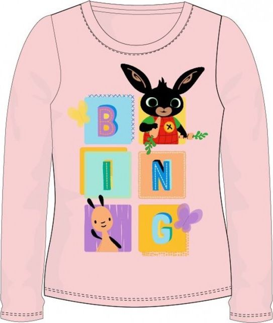 E plus M - Dívčí tričko s dlouhým rukávem Zajíček Bing a Flop 92 - obrázek 1