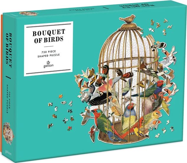 GALISON Tvarové puzzle Ptačí klec 750 dílků - obrázek 4