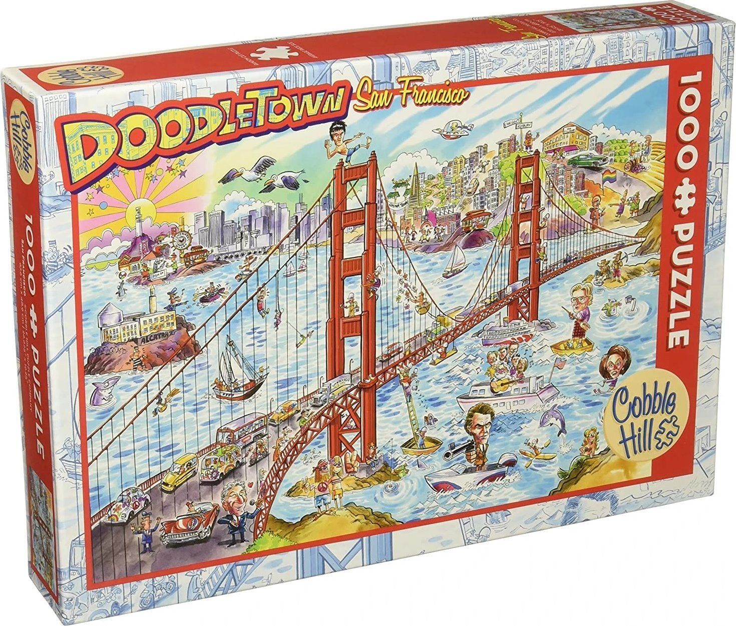COBBLE HILL Puzzle Doodle Town: San Francisco 1000 dílků - obrázek 2