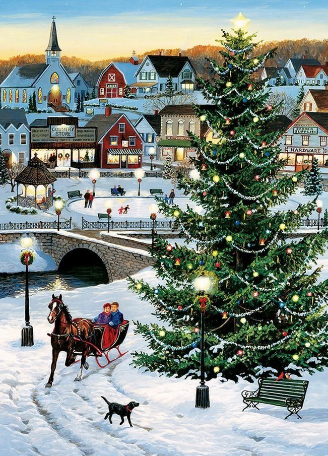 COBBLE HILL Puzzle Vánoční strom 500 dílků - obrázek 1