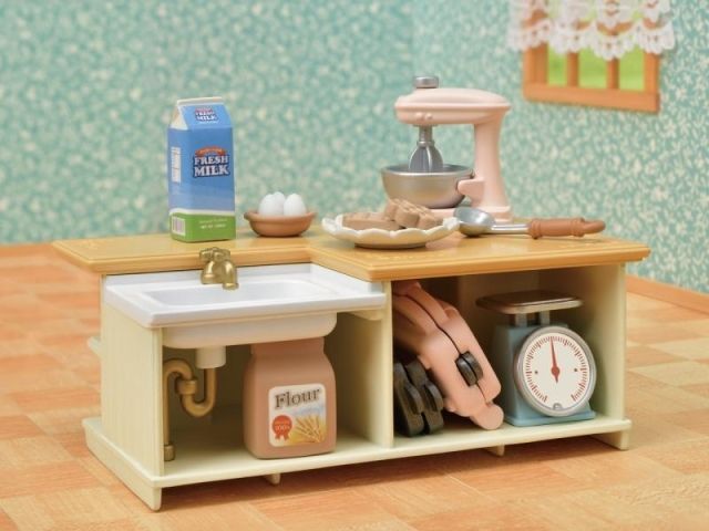 Sylvanian Families - Nábytek - kuchyňský ostrov s příslušenstvím - obrázek 11