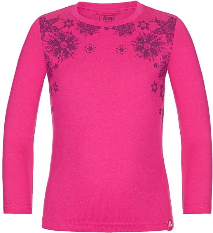 Loap dívčí tričko Badonna 140 růžová - obrázek 1