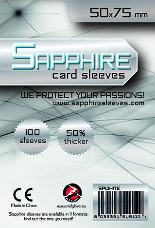 Red Glove Obaly na karty Sapphire White - (50x75 mm) 100 ks - obrázek 1