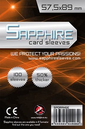 Red Glove Obaly na karty Sapphire Orange - (57,5x89 mm) 100 ks - obrázek 1