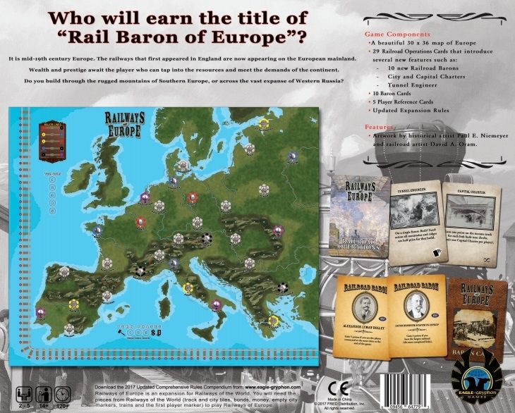 Eagle-Gryphon Games Railways of Europe - obrázek 2