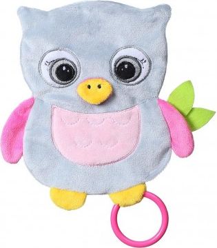 Plyšová hračka Baby Ono Flat Owl Celeste, Šedá - obrázek 1