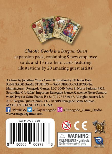 Renegade Games Bargain Quest - Chaotic Goods Expansion - obrázek 2