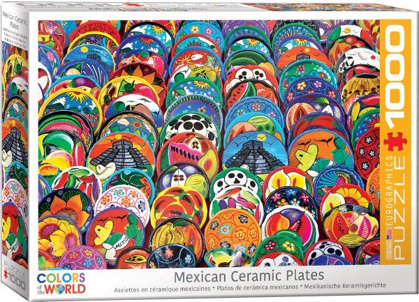 Puzzle EuroGraphics - Mexické talíře 1000 - obrázek 1