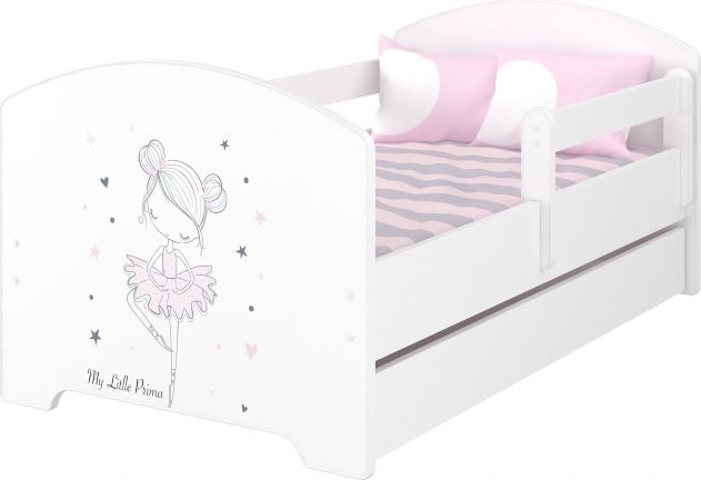 BabyBoo BabyBoo Dětská postel 160 x 80cm -  Baletka   matrace a šuplík - obrázek 1