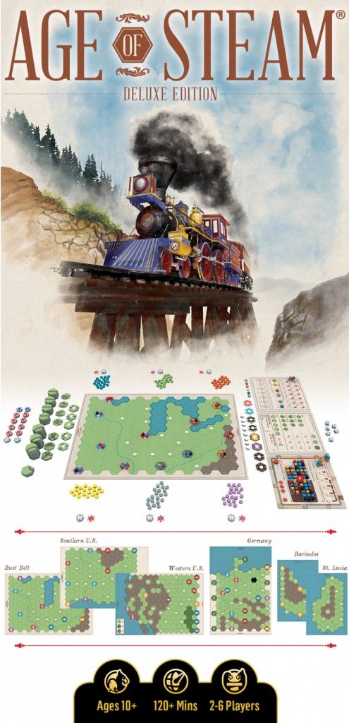 Eagle-Gryphon Games Age of Steam DELUXE - KS edition - obrázek 5