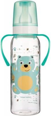 Canpol babies Lahev s úchyty CUTE ANIMALS 250ml medvídek - obrázek 1