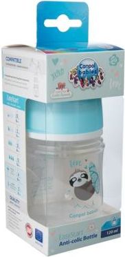 Canpol babies Lahev se širokým hrdlem EXOTIC ANIMALS 120 ml modrá - obrázek 3