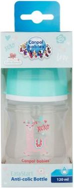 Canpol babies Lahev se širokým hrdlem EXOTIC ANIMALS 120 ml zelená - obrázek 2