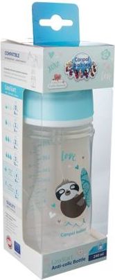 Canpol babies Láhev se širokým hrdlem EXOTIC ANIMALS 240 ml modrá - obrázek 3