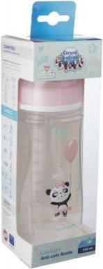 Canpol babies Láhev se širokým hrdlem EXOTIC ANIMALS 300ml růžová - obrázek 3