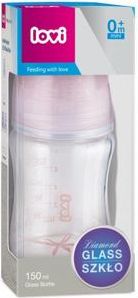 LOVI Lahev skleněná 150ml BABY SHOWER holka - obrázek 2