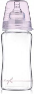 LOVI Lahev skleněná 250ml BABY SHOWER holka - obrázek 1