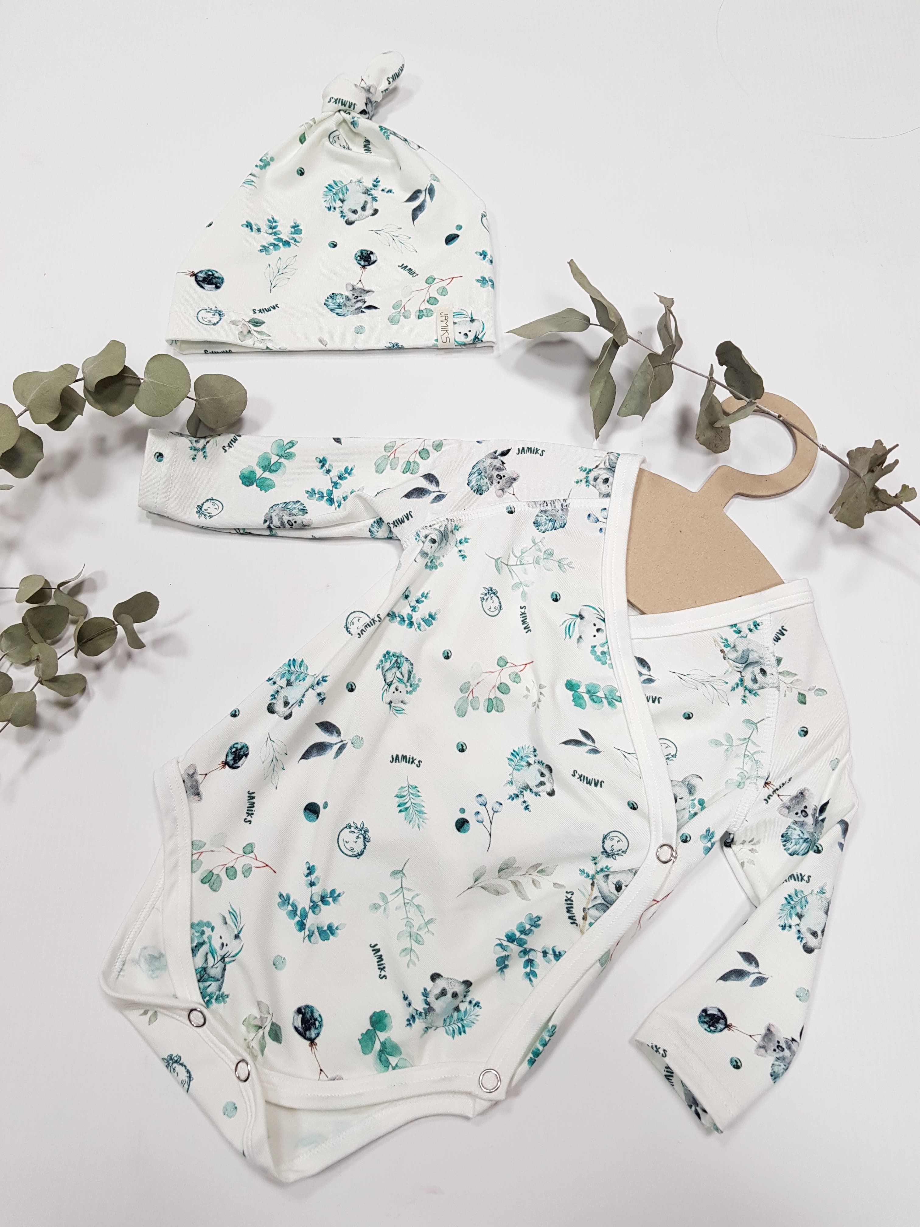 Jamiks bambusové body s dlouhým rukávem ZEST JWD 116 - 1 - koala Velikost: 56 - obrázek 1