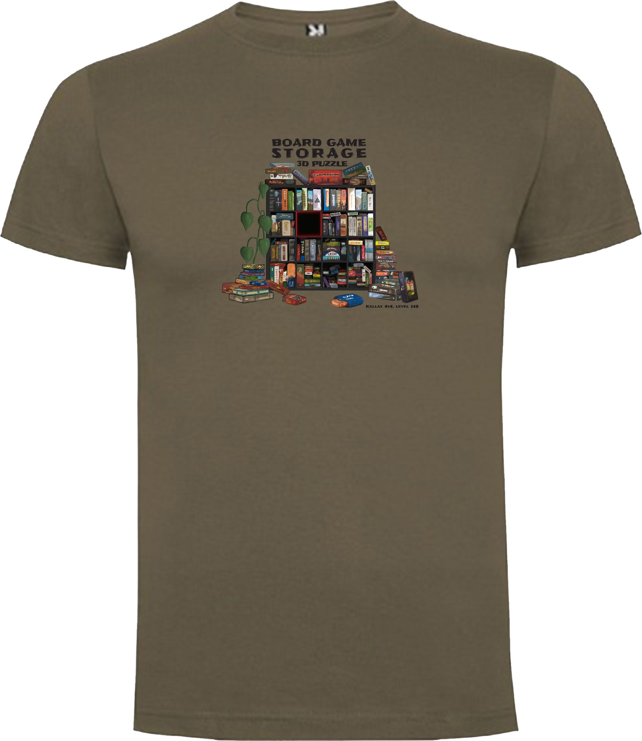 TLAMA games T-shirt "Storage 3D Puzzle" Barva: ořechová hnědá, Velikost: L - obrázek 1