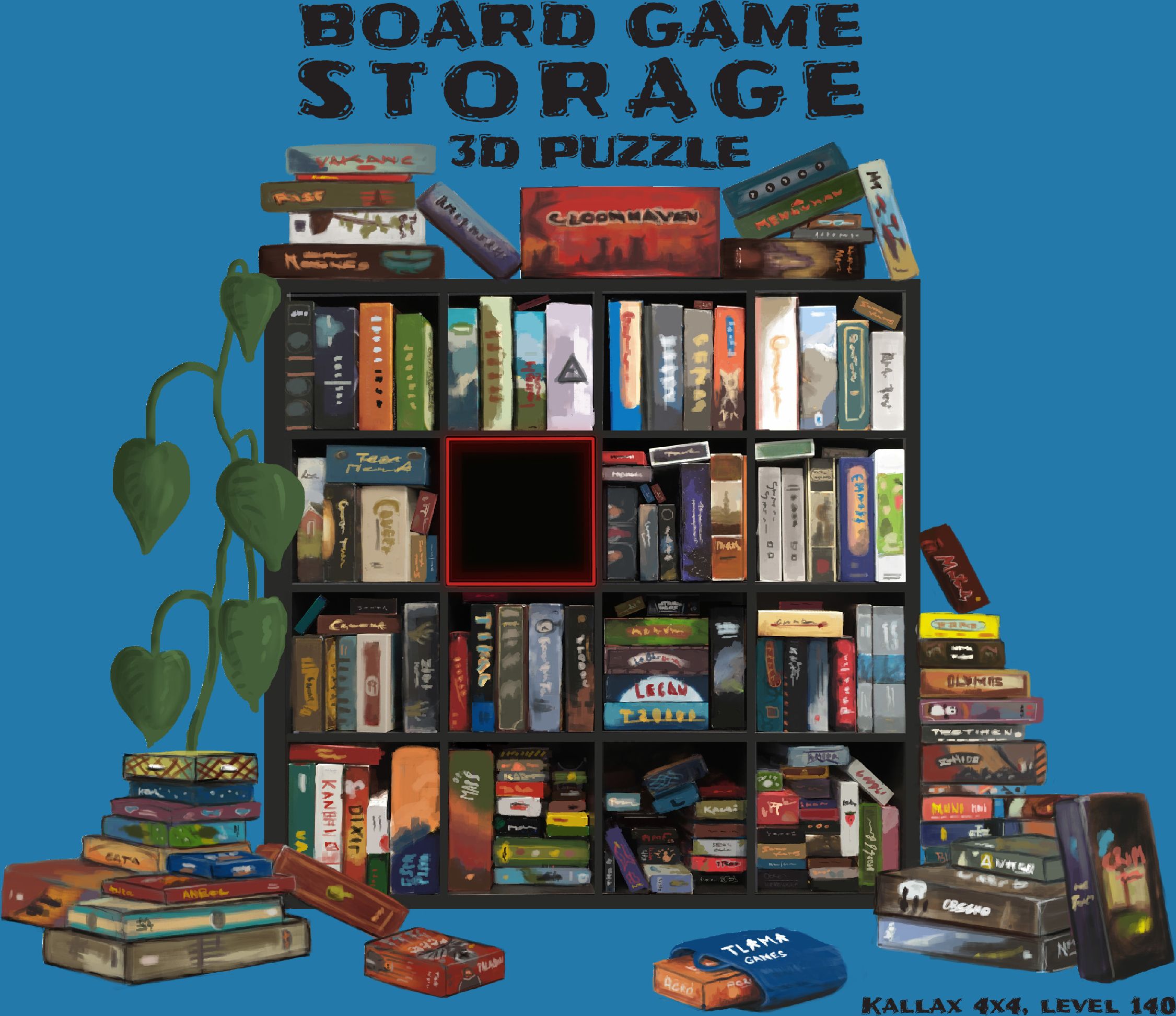 TLAMA games T-shirt "Storage 3D Puzzle" Barva: ořechová hnědá, Velikost: L - obrázek 2