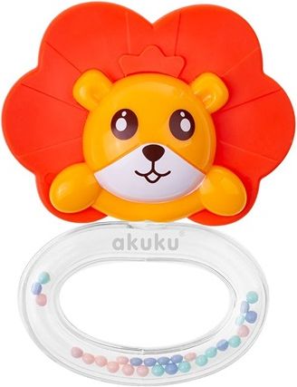 AKUKU | Nezařazeno | Silikonové kousátko s chrastítkem Akuku Lev | Multicolor |