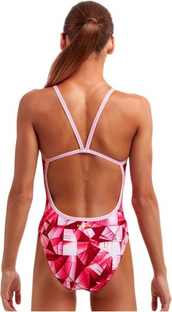 Dívčí plavky Funkita Pink Pane Velikosti 8 let - obrázek 2