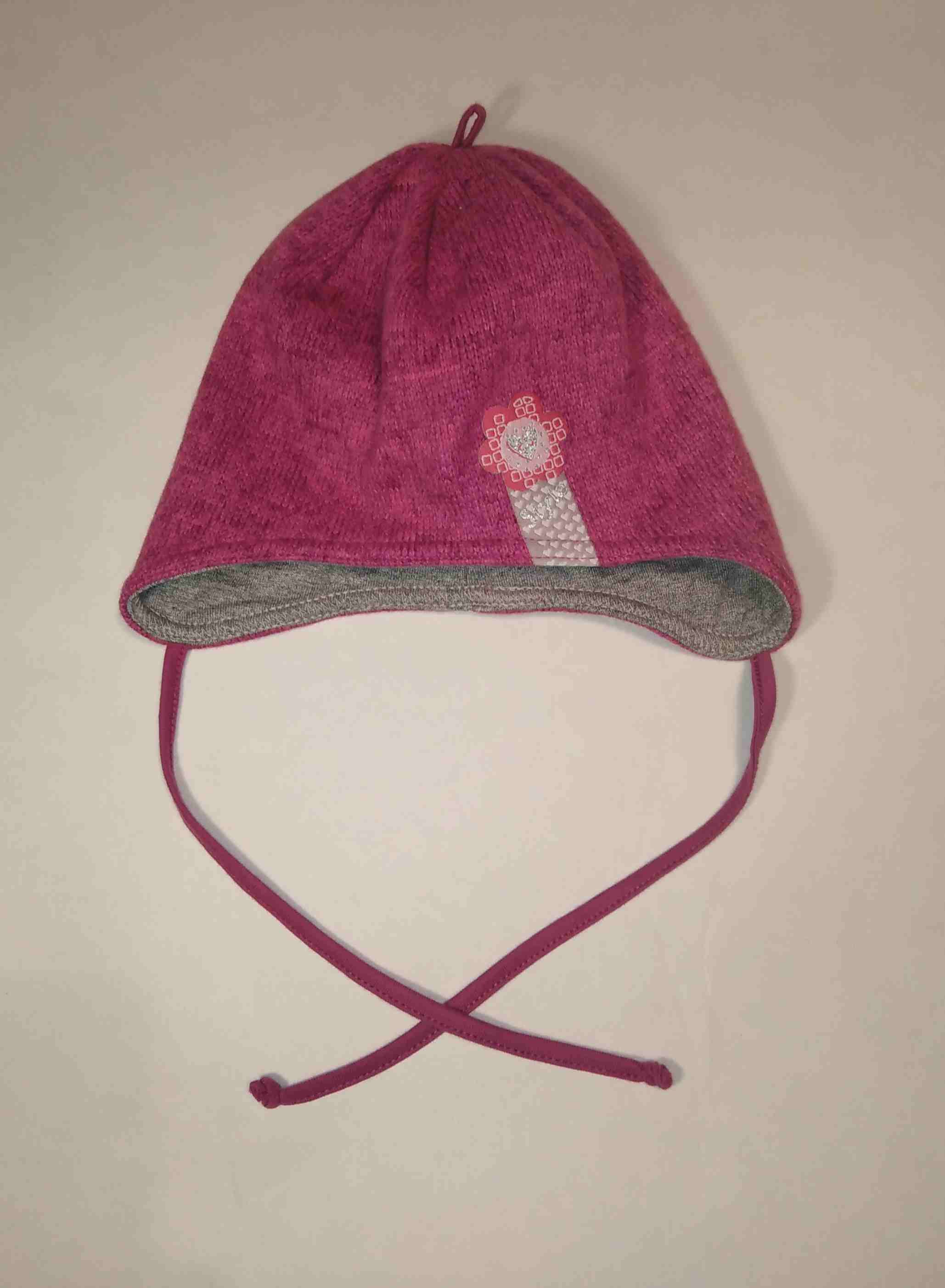 RDX zimní pletená čepice přes uši 3713 fialová velikost: 2 - obrázek 1