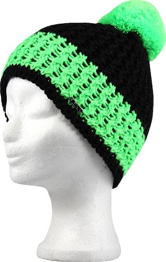 RDX VOXX zimní pletená čepice s bambulí Custom zelená velikost: S - obrázek 1