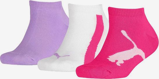 Ponožky dětské 3 páry Puma | Růžová Bílá Fialová | Dívčí | 31-34 - obrázek 1