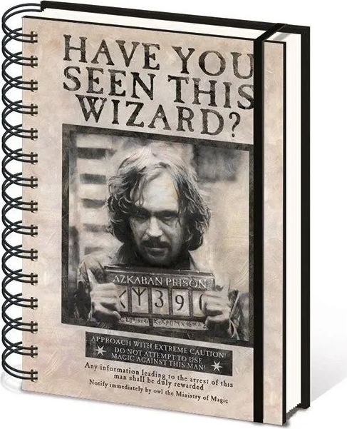 Zápisník Harry Potter - Wanted Sirius Black - obrázek 1