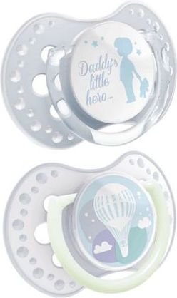 LOVI Dudlík 3-6m silikonový dynamický PRIDE & JOY 2ks - chlapeček - obrázek 1