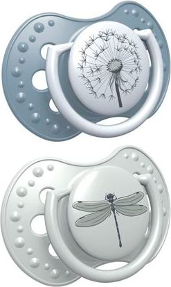 LOVI Dudlík silikonový dynamický LOVI BOTANIC 6-18 m 2ks - chlapeček - obrázek 1