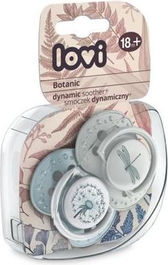 LOVI Dudlík silikonový dynamický Botanic 18m+ 2ks - chlapeček - obrázek 2