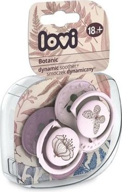 LOVI Dudlík silikonový dynamický Botanic 18m+ 2ks - holčička - obrázek 2